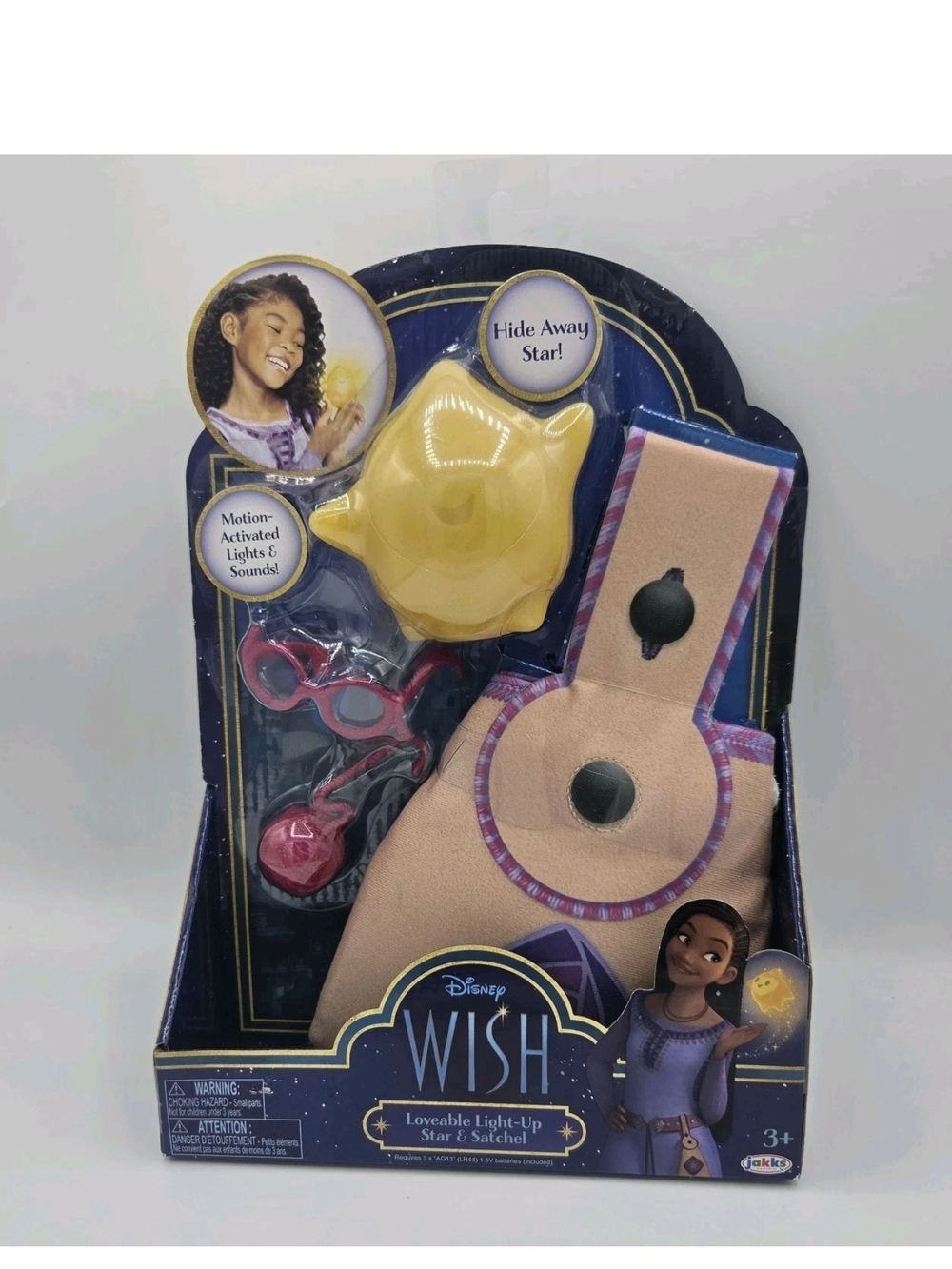 Disney Wish Movie Loveable Light Up Star and Satchel Play Set 4 Pieces New